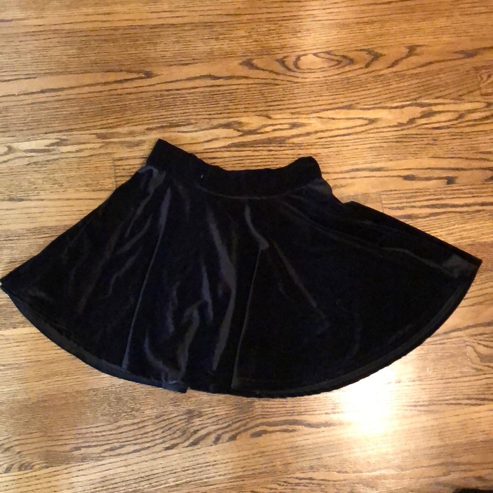 Velvet circle skirt